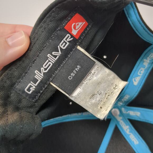 Quiksilver 1969 Patch Snapback Hat Black One Size Adjustable Outdoor - Picture 9 of 9